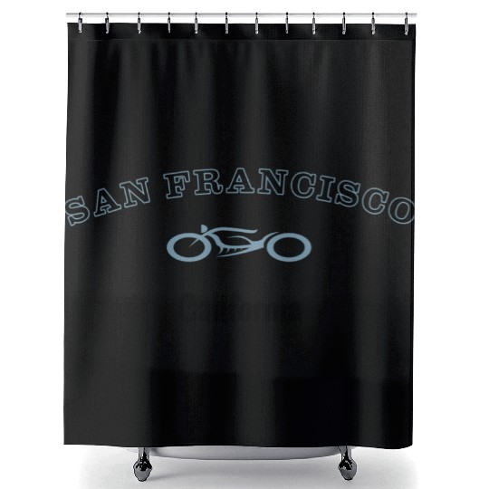 San Francisco California RCC - Rider CityClub Shower Curtains