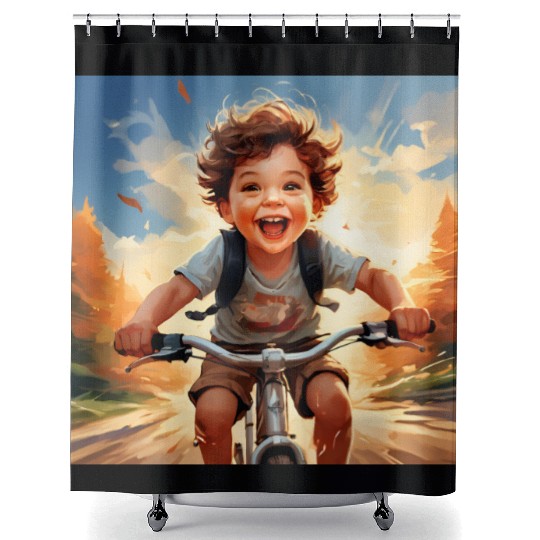 Joyful Rides Shower Curtains