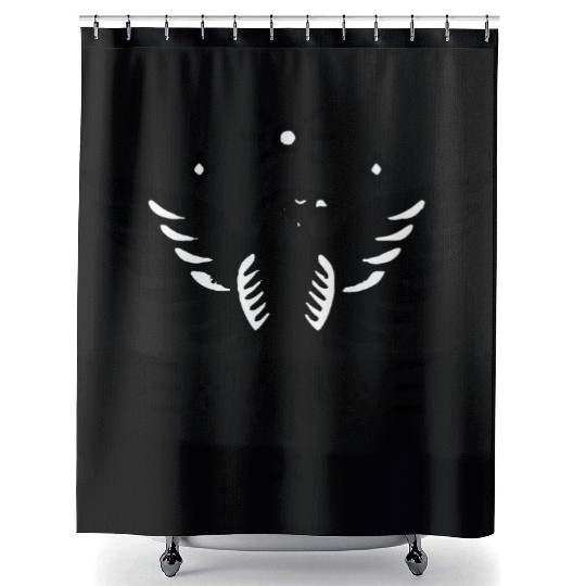 Sacred Bald Eagle Tattoo Shower Curtains