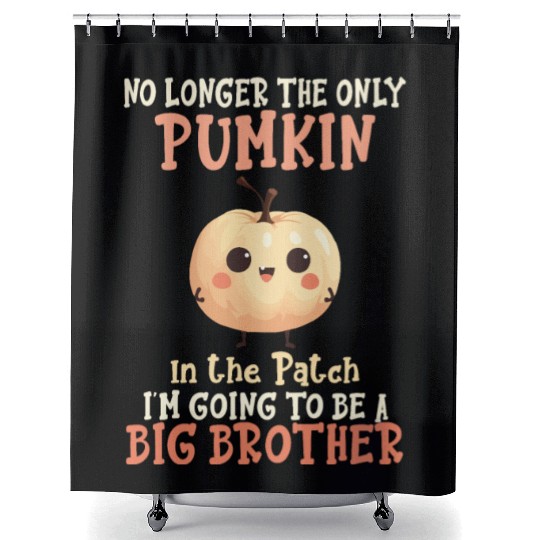 Pregnancy this little pumpkin is going to be a big Shower Curtains