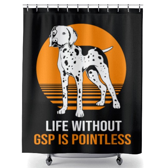 GSP Mom Dog Lovers German Shorthaired Pointer Dog Shower Curtains
