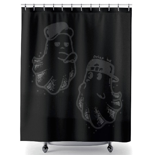Ghostly friends, spooky and goofy Shower Curtains