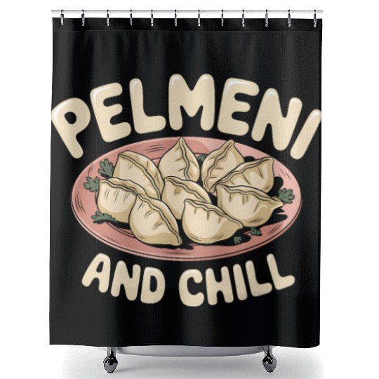 Pelmeni Dumpling Russian Comfort Food Shower Curtains