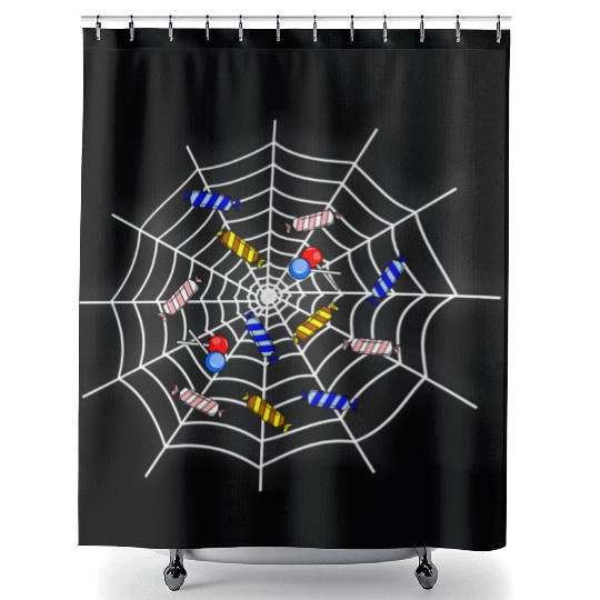 Colorful Candy and Lollipop Pattern Shower Curtains