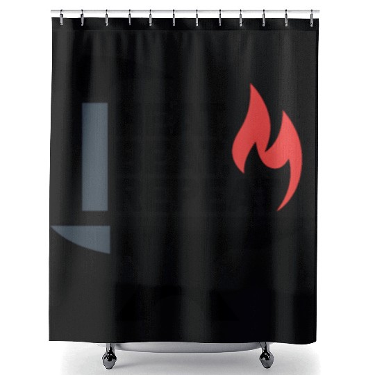 Heat Beat Repeat Shower Curtains