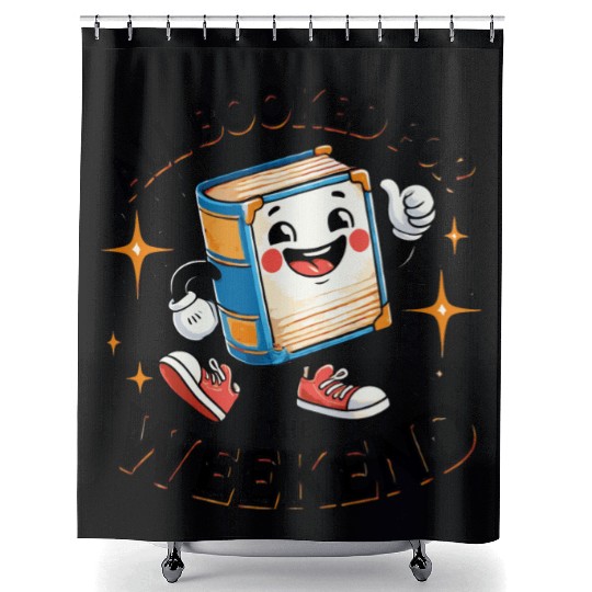 All Booked for the Weekend Shower Curtains