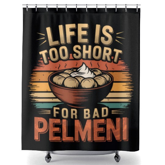 Pelmeni Dumpling Russian Comfort Food Shower Curtains
