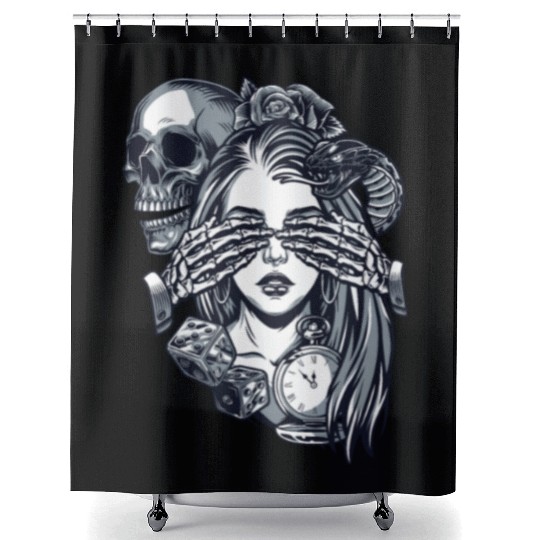 Chicano Street Art Shower Curtains