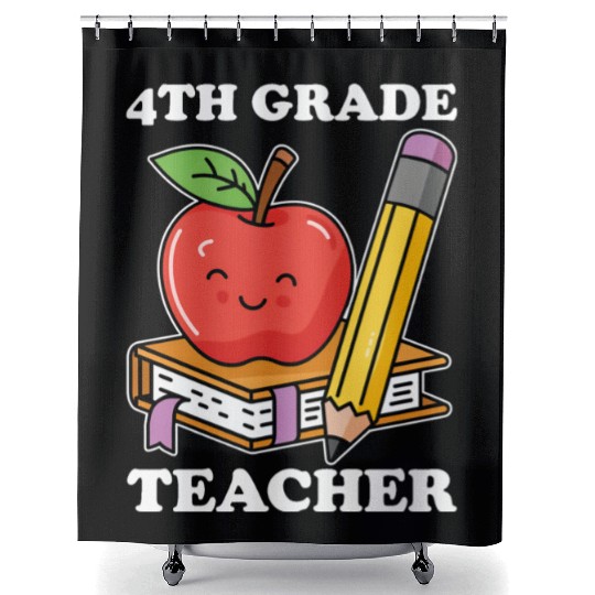 4th Grade Teacher Back to School Shower Curtains