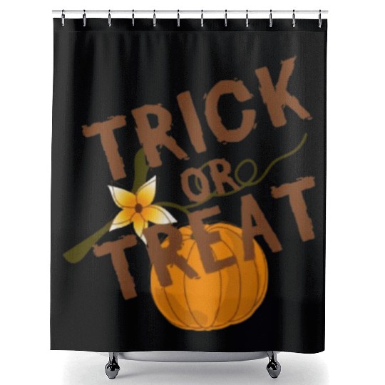 Trick Or Treat Halloween Art. Halloween  Shower Curtains