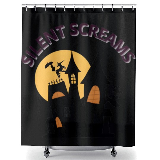 Whispers of the Haunted House Design Shower Curtains