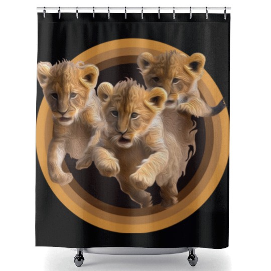Kittens, Lion cubs Shower Curtains
