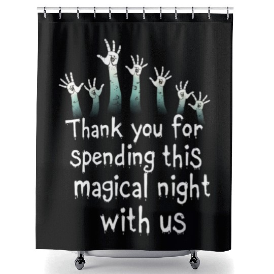 Zombie Hand Halloween Shower Curtains