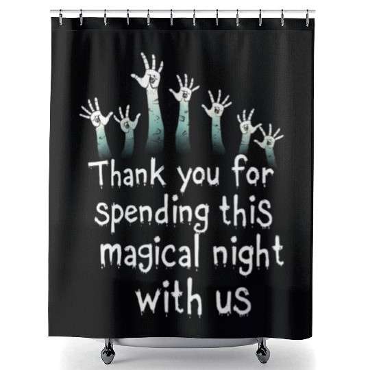 Zombie Hand Halloween Shower Curtains