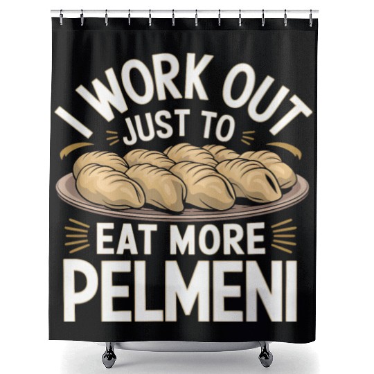 Pelmeni Dumpling Traditional Russian Shower Curtains