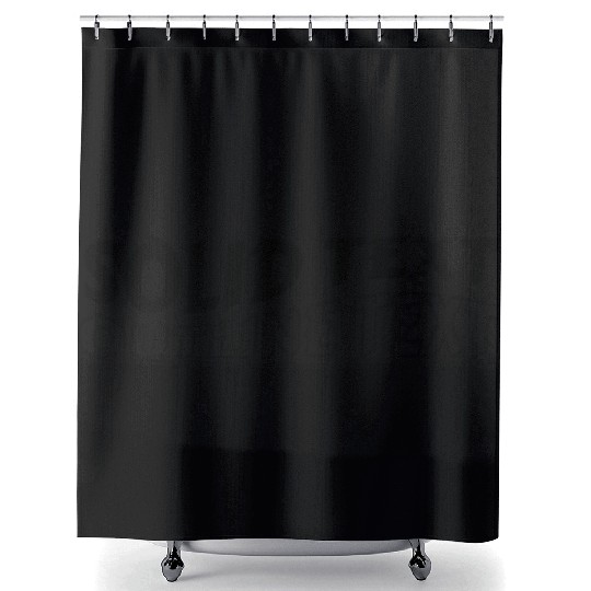 Solid Text, Outline Text | Shower Curtains Design