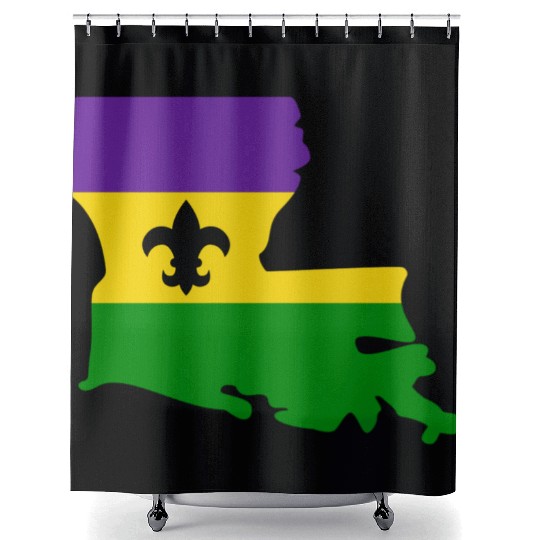Mardi Gras in the Boot Shower Curtains