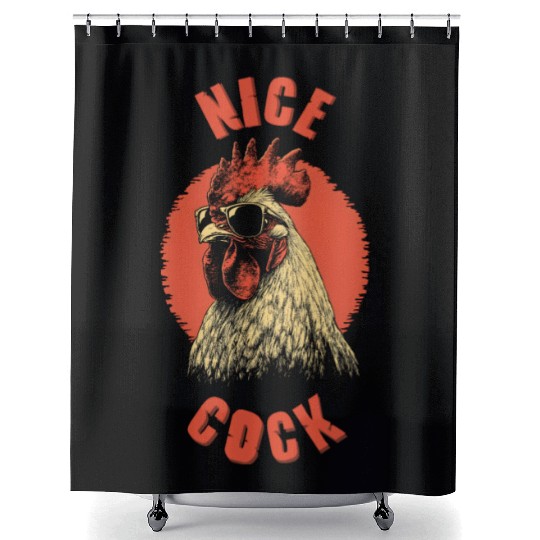 Nice Cock Bro Shower Curtains