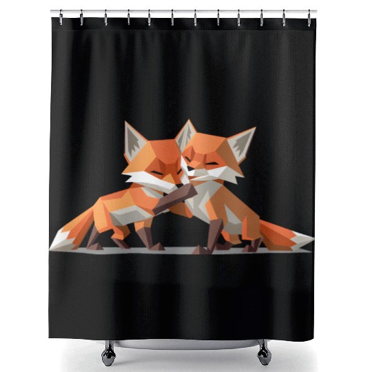 Fox Cubs Shower Curtains