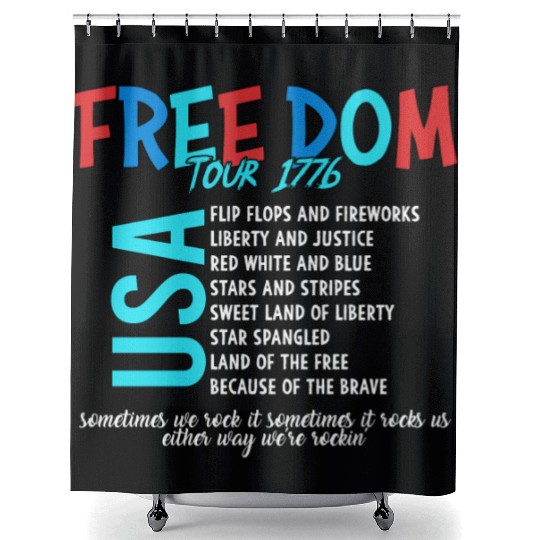USA Free Dom tour 1776 Shower Curtains