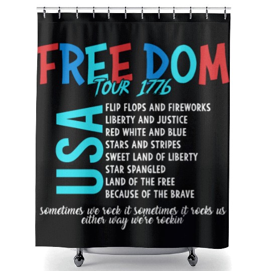 USA Free Dom tour 1776 Shower Curtains