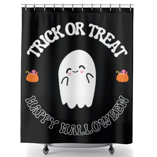 Trick or treat Shower Curtains