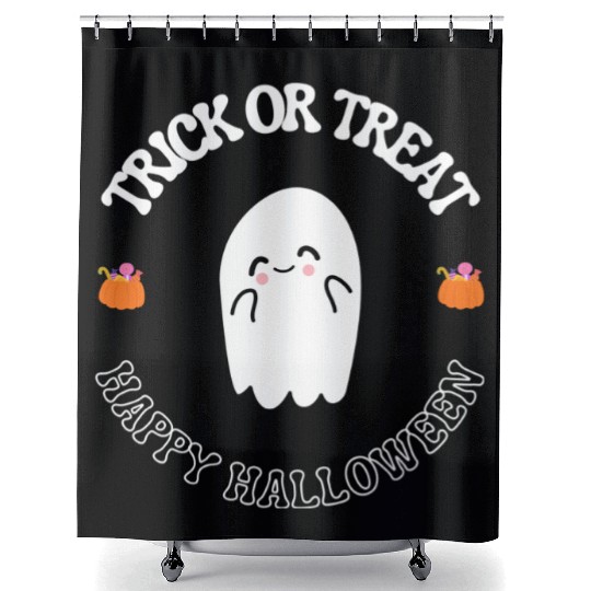 Trick or treat Shower Curtains