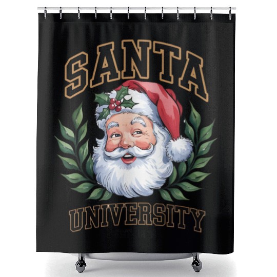 Santa University Est. 1836, santae, newe year gift Shower Curtains