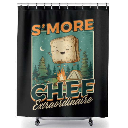 Camp Chef S’More Chef Extraordinaire Shower Curtains