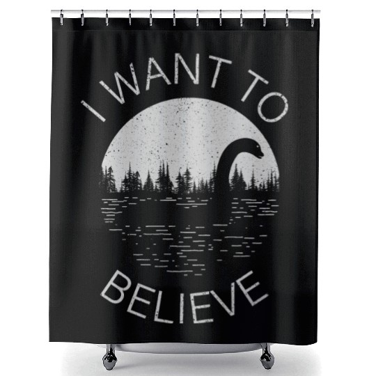 I Want To Believe -Nessie Shower Curtains