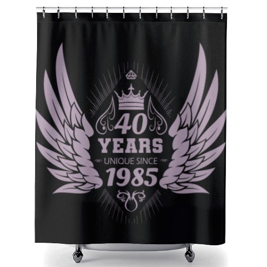 Unique since 1985 40th Birthday Shower Curtains