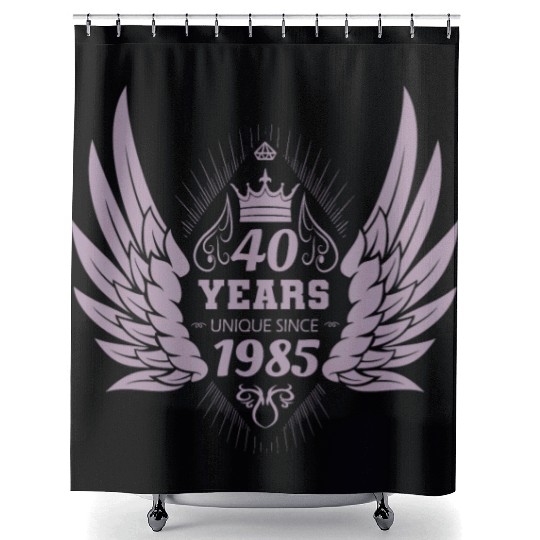 Unique since 1985 40th Birthday Shower Curtains