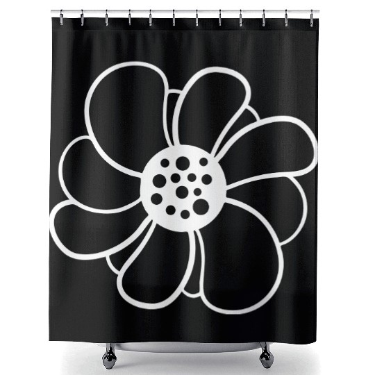 Beautiful White Daisies Flowers Spring Summer Fun Shower Curtains