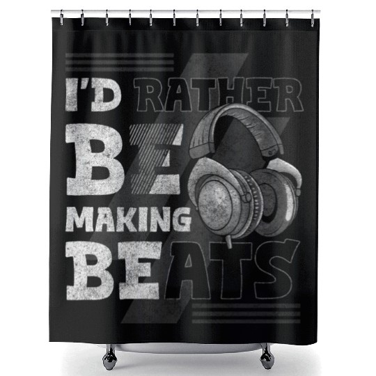 Dj Musician Dance Music Vinyl Shower Curtains