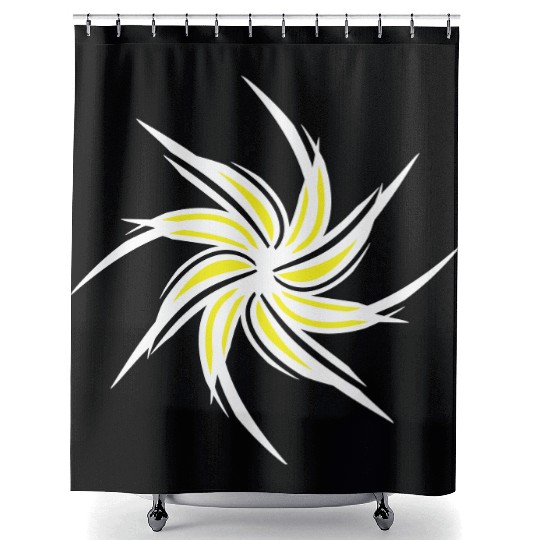 Swirl Flower Spring Summer Flowers Beautiful Art Shower Curtains