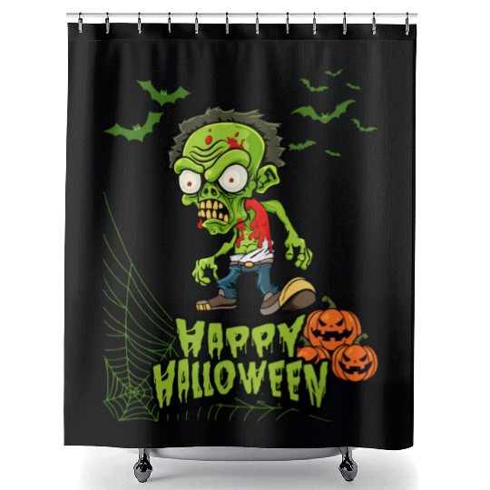 Happy Halloween Shower Curtains