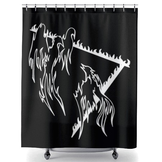 Phoenix bird Shower Curtains