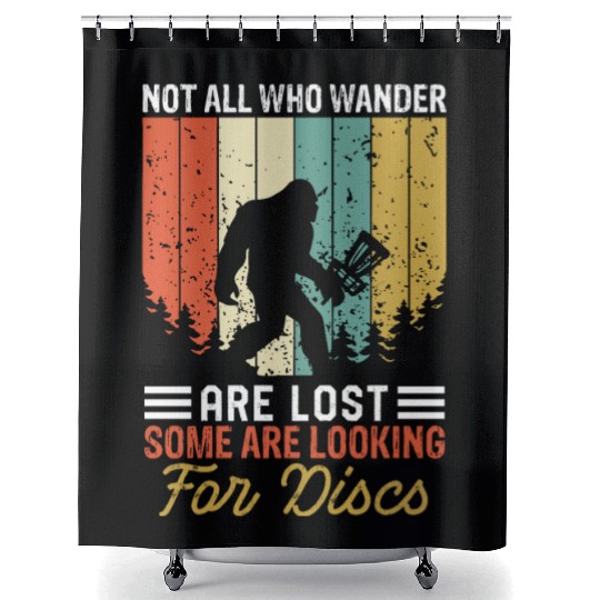 Funny Disc Golf Art 8 Shower Curtains