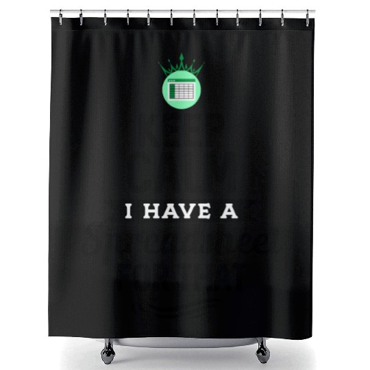 Funny Excel Spreadsheets Lover 1 Shower Curtains