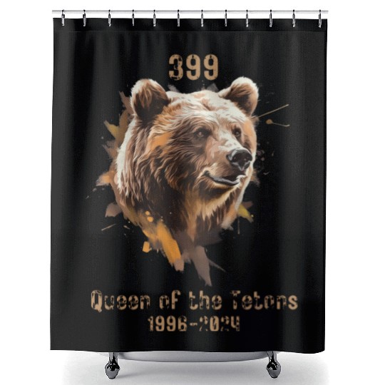 399 Queen of the Tetons National Park 1996 2024 Shower Curtains