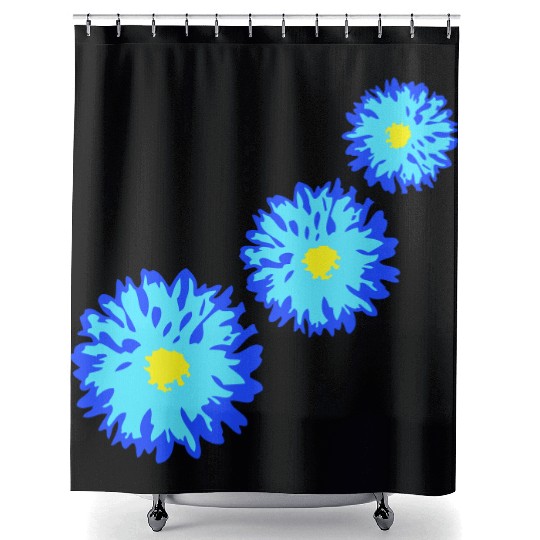 Many Pretty Daisy Flowers Decorative Nature Design Shower Curtains