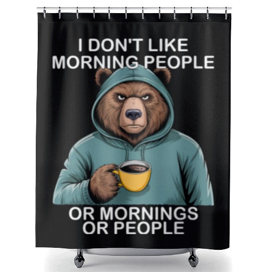 Funny Bear Grizzly Shower Curtains