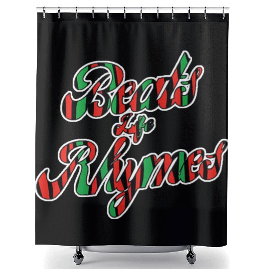 beats life rhymes Shower Curtains