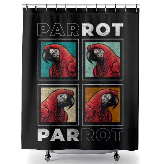 Macaw Tropics Nature Shower Curtains