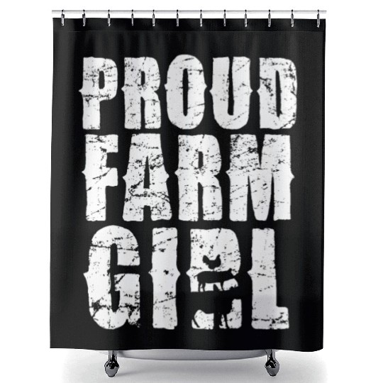 Proud Farm Girl Rustic Charm Shower Curtains