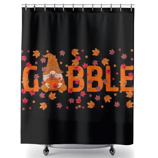 GOBBLE TURKEY PODIATRIST FUNNY THANKSGIVING Shower Curtains