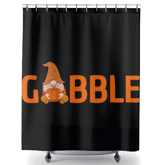 GOBBLE TURKEY PODIATRIST FUNNY THANKSGIVING Shower Curtains