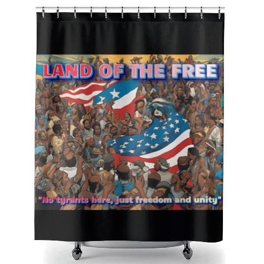 Land Of The Free Shower Curtains