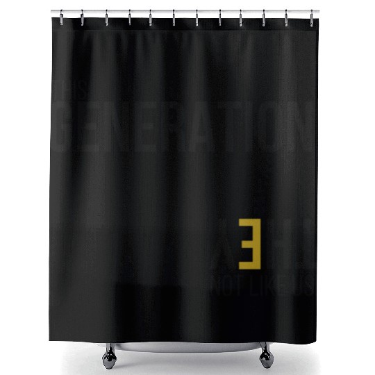 This Generation Not like us - Blk Shower Curtains