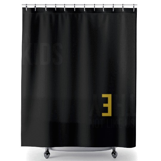 My Kids Not like us - Blk Shower Curtains
